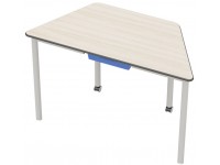 Mokyklinis trapecijos formos stalas FLEXUS UI 116,3 x 52 cm, aukštis - 64 cm