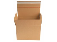 Siuntų dėžė su lipnia juostele, 250x160x70 mm, rudos spalvos, 1 vnt.