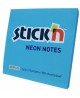 Lipnūs lapeliai STICK´N, 76x76 mm, 100 lapelių, ryškiai mėlyna