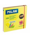 Lipnūs lapeliai MILAN CHAMELEON, 76x76 mm, 100 lapelių, spalvoti