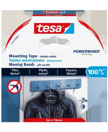 Dvipusė tvirtinimo juosta TESA Powerbond Ultra Strong, 19 mm x 5 m