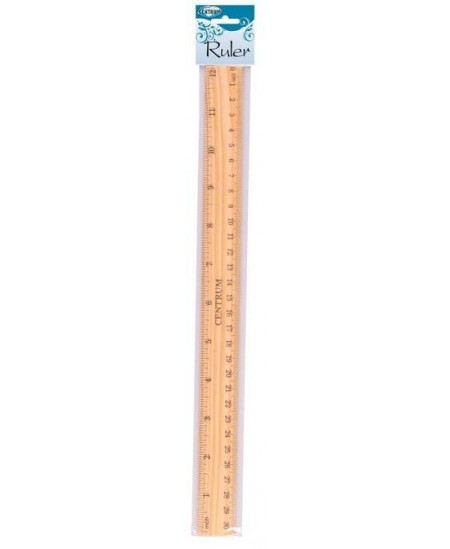 Medinė liniuotė CENTRUM, 30 cm