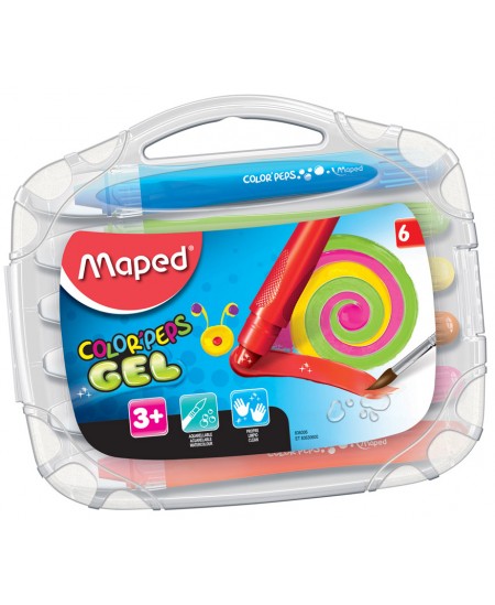 Gelinės kreidelės MAPED Color Peps, 6 spalvos