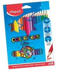 Spalvoti pieštukai MAPED Color Peps Star, 18 spalvų