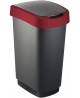 Šiukšliadėžė ROTHO Twist, 50 l, juoda