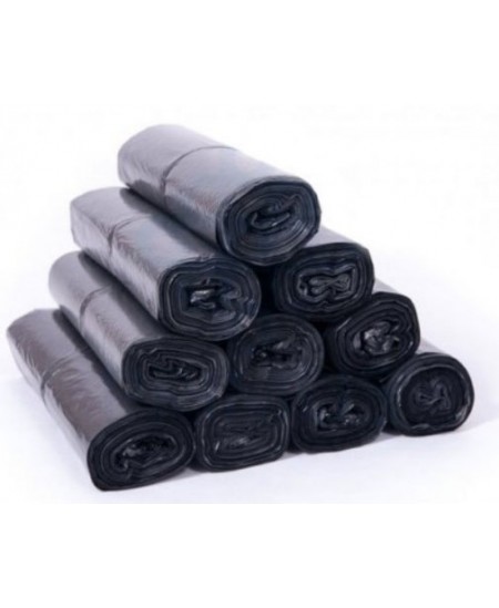 Šiukšlių maišai, 140 l, 10 vnt., LDPE, juodi