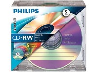Laikmena Philips CD-RW, 700MB, 12X, dėžutėje