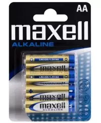 Elementai AA LR6 Alkaline Maxell, 4 vnt.