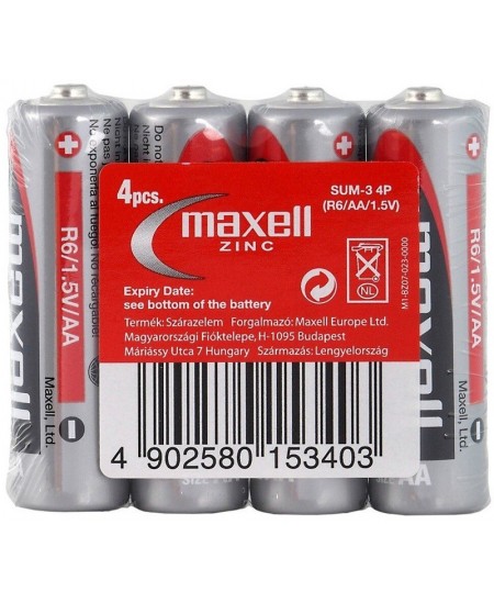 Elementai Maxell Zinc LR06 (AA), 4 vnt.