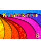 Spalvotas kartonas, dvipusis, A4, 210 g/m2, 8 lapai