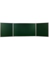 Kreidinė magnetinė trijų dalių lenta 2X3, 400x200/100 cm, aliuminio rėmas, žalia