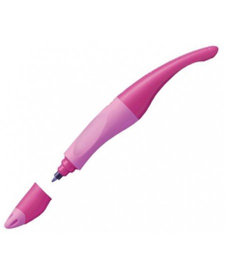 Rašiklis STABILO Easy original metallic, kairiarankiams, rožinis