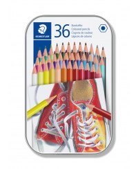 Spalvoti pieštukai STAEDTLER 175, metalinėje dėžutėje, 36 spalvos