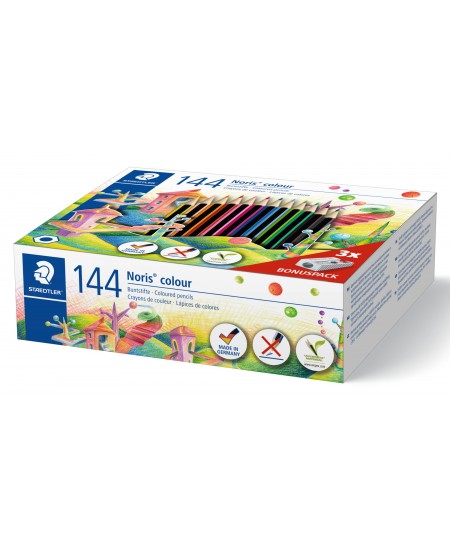 Spalvoti pieštukai STAEDTLER Noris colour 185, 144 spalvos