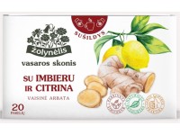 Vaisinė arbata VASAROS SKONIS su imbieru ir citrinomis, 20 x 2 g