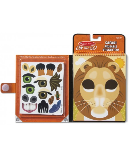 Daugkartinių lipdukų rinkinys MELISSA & DOUG Make a Face "Safaris"