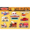 Medinė dėlionė su garsais MELISSA & DOUG Transportas