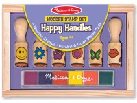 Medinių antspaudų su rankenėlėmis rinkinys MELISSA & DOUG