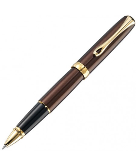 Rašiklis DIPLOMAT Excellence A2 Marakech rudas su aukso detalėmis korpusas, 0.7 mm, juodas