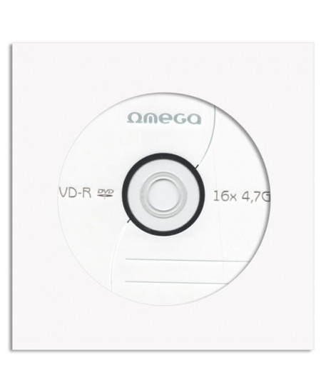 Laikmena OMEGA CD-R, 700MB, 52X, popieriniame vokelyje