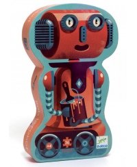Dėlionė dailios formos dėžutėje DJECO Robotas Bobas, 36 det.