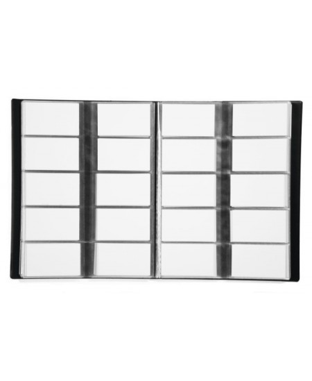 Vizitinių kortelių albumas DURABLE VISIFIX, A4, 400 kortelių, juodas