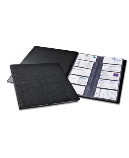 Vizitinių kortelių albumas DURABLE VISIFIX, A4, 400 kortelių, juodas