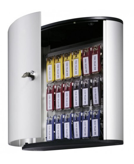 Raktų dėžutė DURABLE, 18 raktų, sidabrinė