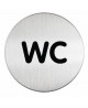 Nerūdijančio plieno lipdukas WC