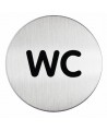 Nerūdijančio plieno lipdukas WC