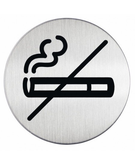 Nerūdijančio plieno lipdukas NO SMOKING