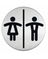 Nerūdijančio plieno lipdukas WOMEN´S/MEN´S