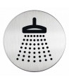 Nerūdijančio plieno lipdukas SHOWER