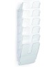 Sieninis bukletų laikiklis DURABLE, A4, vertikalus, 6xA4, skaidrus