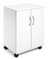 Daugiafunkcinė spintelė, DURABLE, uždara, balta