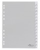 Skiriamieji plastikiniai lapai DURABLE, A-S, vienspalviai, A4