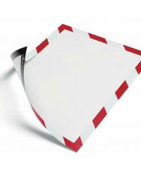 Informacinis rėmelis DURAFRAME SECURITY, A4, 23.6x32.3 cm, raudona/balta