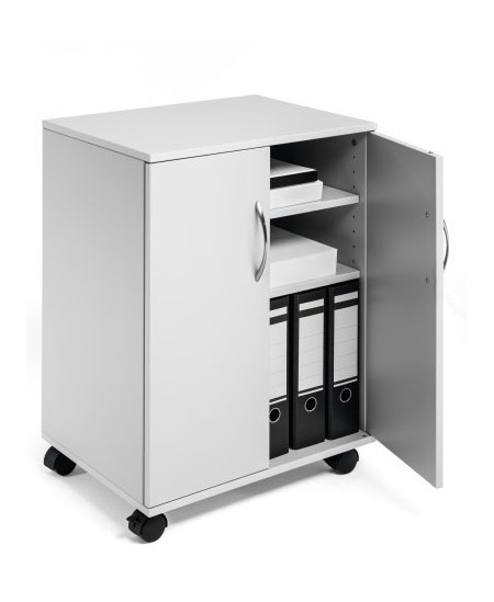 Daugiafunkcinė spintelė, DURABLE, uždara, pilka