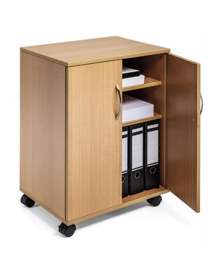 Daugiafunkcinė spintelė, DURABLE, uždara, ruda
