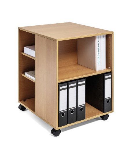 Daugiafunkcinė spintelė, DURABLE, atvira, ruda