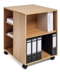Daugiafunkcinė spintelė, DURABLE, atvira, ruda