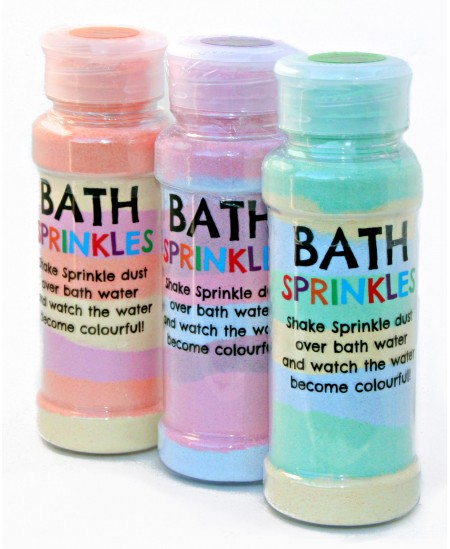 Įvairių spalvų vonios druska-pabarstukai THE BEAN PEOPLE, 180 g