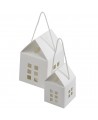 Dėžutė - namelis, 80x80x80 mm, baltos spalvos, 1 vnt.