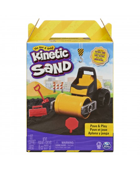 KINETIC SAND Kinetinio smėlio rinkinys „Statybų aikštelė“