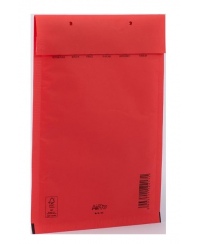 Vokas siuntiniams, D14, 180x265 mm (202x275 mm), su nuplėšiama juostele, raudonas