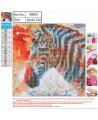 Deimantinės mozaikos rinkinys CENTRUM Zebras, 20x20 cm