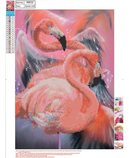 Deimantinės mozaikos rinkinys CENTRUM Flamingai, 30x40 cm