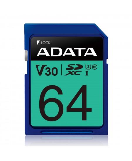 Adata Premier Pro Uhs I Sdxc 64 Gb Flash Memory Class 10 U3 V30 80 Mb S 100 Mb S Oliver Lt