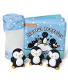 Knygutės ir trijų žaisliukų rinkinys voniai MELISSA & DOUG Žaismingi pingviniukai