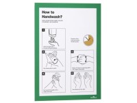 Rėmelis dokumentams DURABLE DURAFRAME®, A4, (pak. - 2 vnt.), žalia